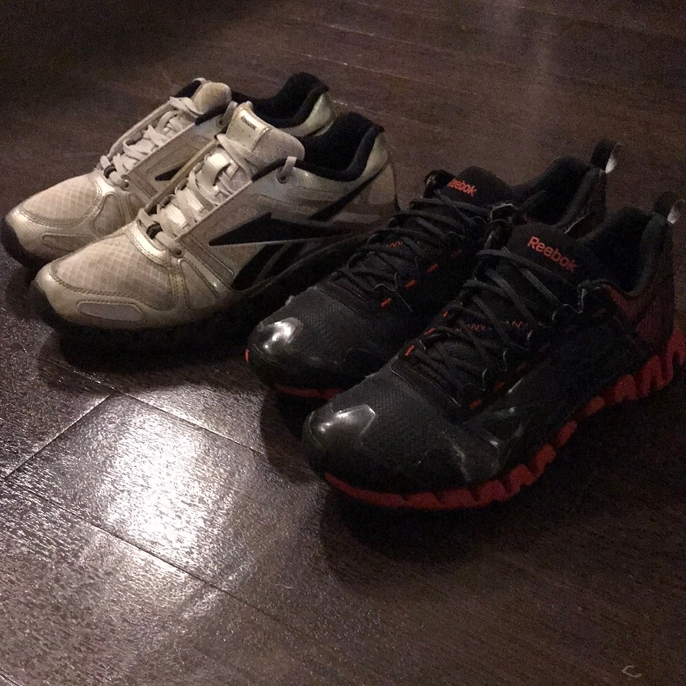 Men’s Reebok ZigTech Running Shoes; s10; 2 pairs!